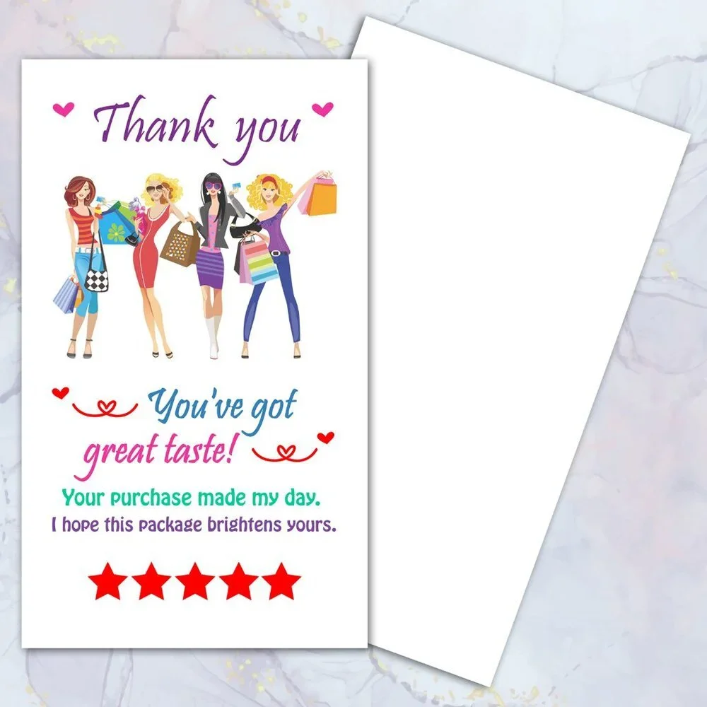 ♥️ 5x25 / 50 Thank You Cards